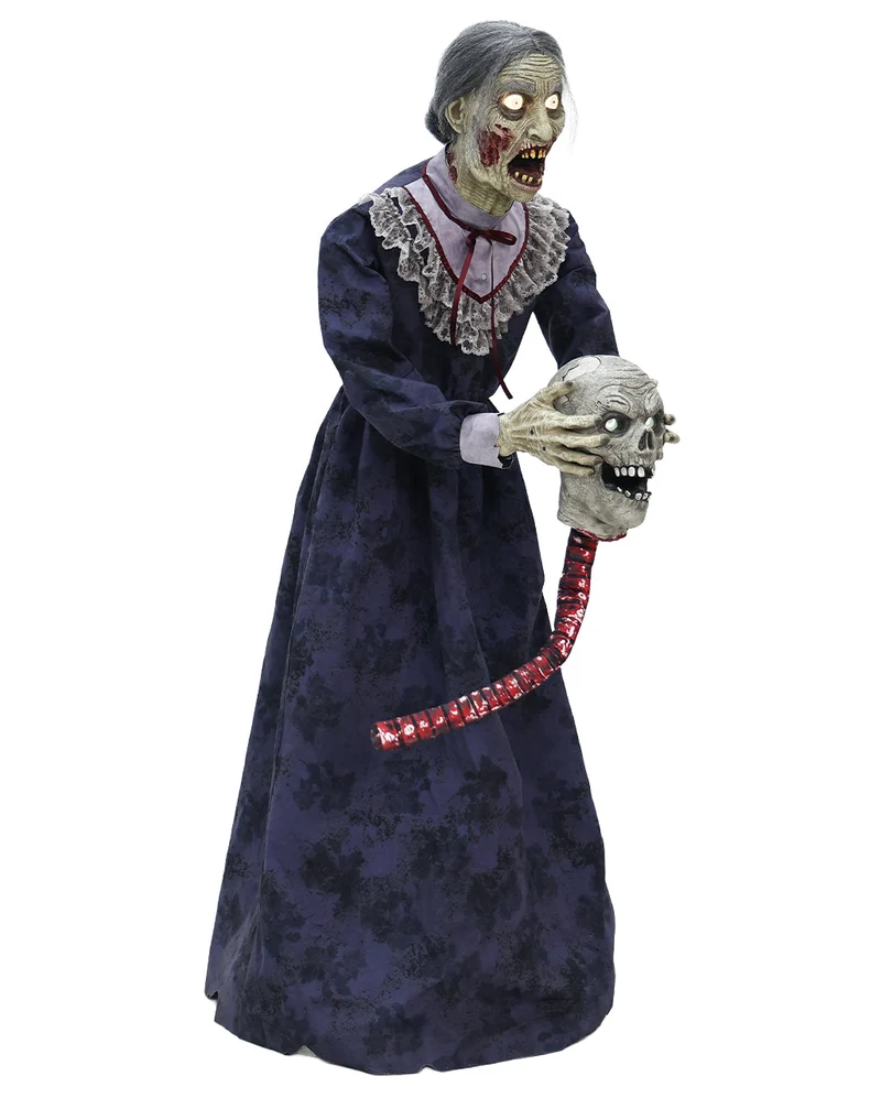 Geköpfter Zombie Opa & Zombie Oma Animatronic 152cm