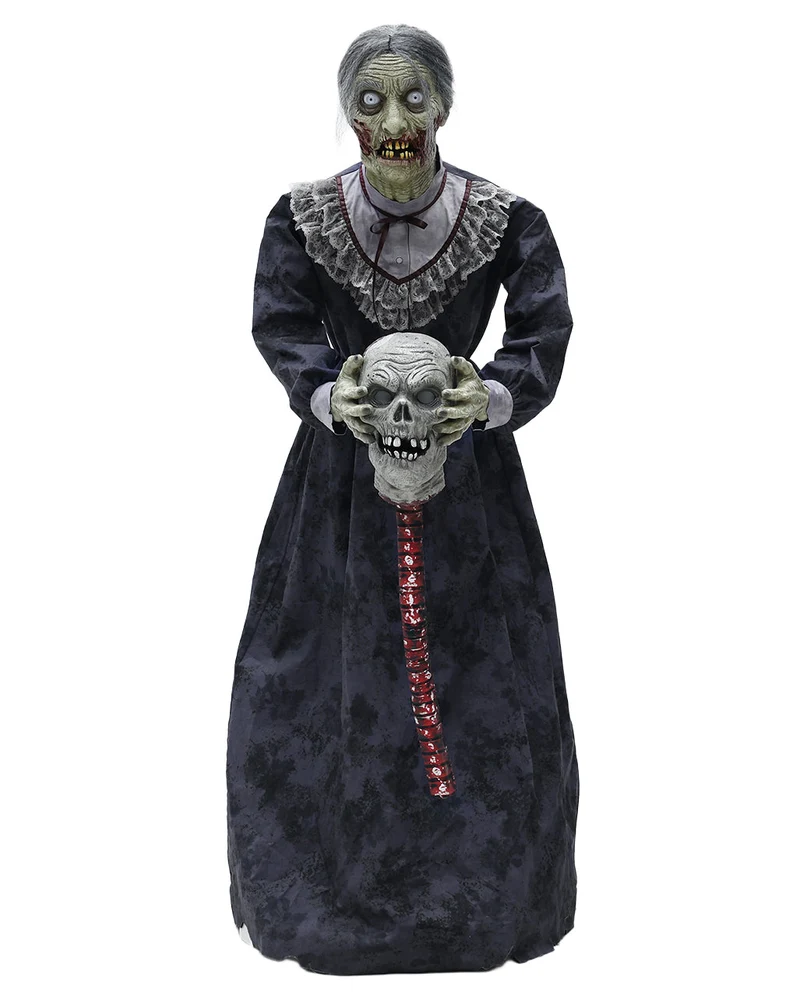 Geköpfter Zombie Opa & Zombie Oma Animatronic 152cm
