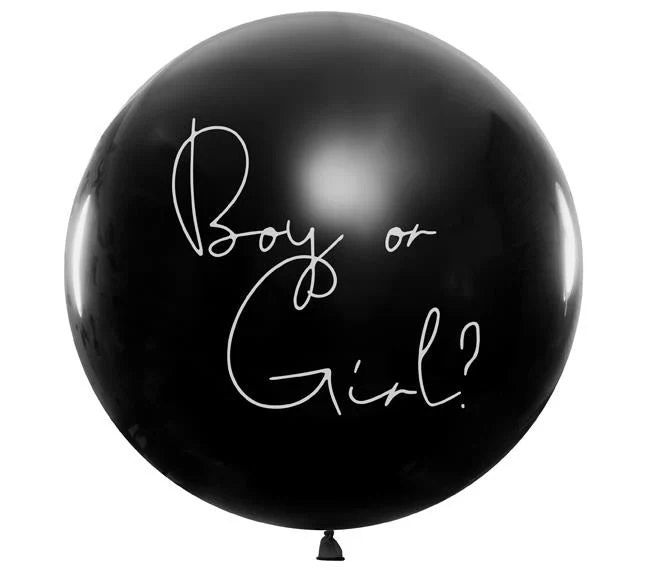 XXL Ballon Ø 1m Gender Reveal "Boy or Girl?" - It's a Boy!