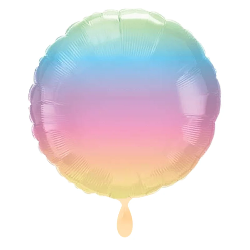 Rund-Folienballon Pastell Ombre