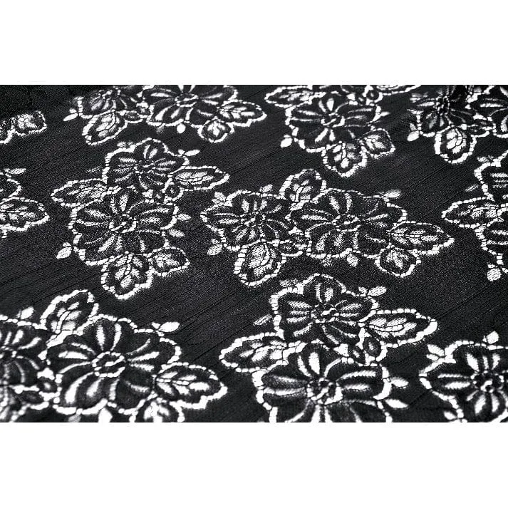 Damen Gothic High/Low Spitzenrock