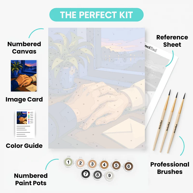 Love Letter at Dusk - Paint by Numbers Kit