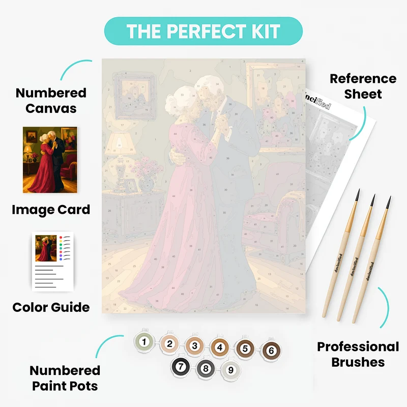 Golden Anniversary Waltz - Paint by Numbers Kit