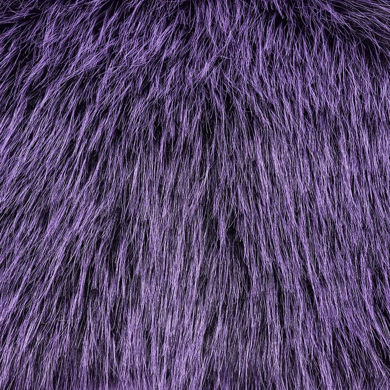 Gothic Stehkragen Farbverlauf Kunstpelz Cape für Damen Violett