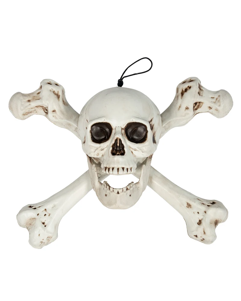 Totenkopf & Knochen Jolly Roger Wanddeko 40cm