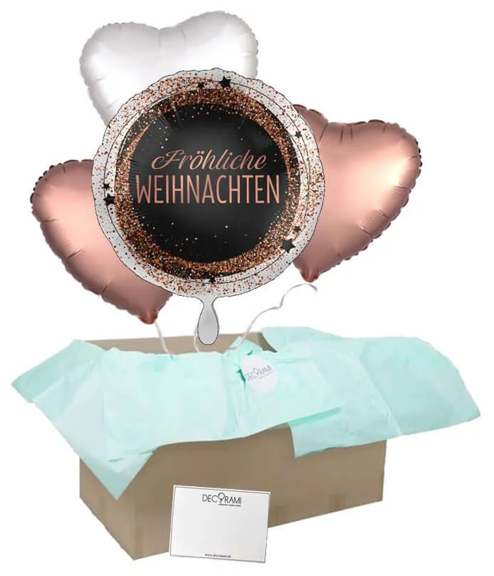 Heliumballon-Geschenk "Fröhliche Weihnachten"