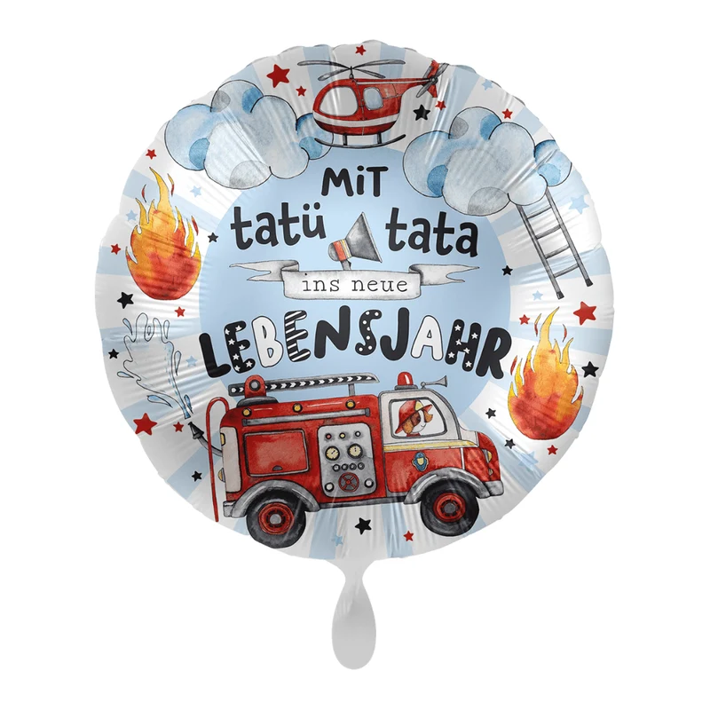 Folienballon "Mit tatü tata ins neue Lebensjahr"