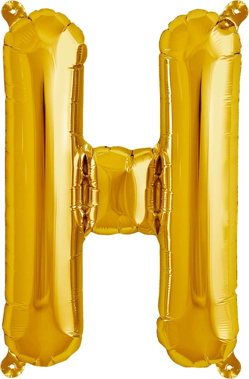 Buchstaben Ballon H Gold