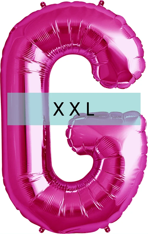 Buchstaben Ballon G XXL Pink