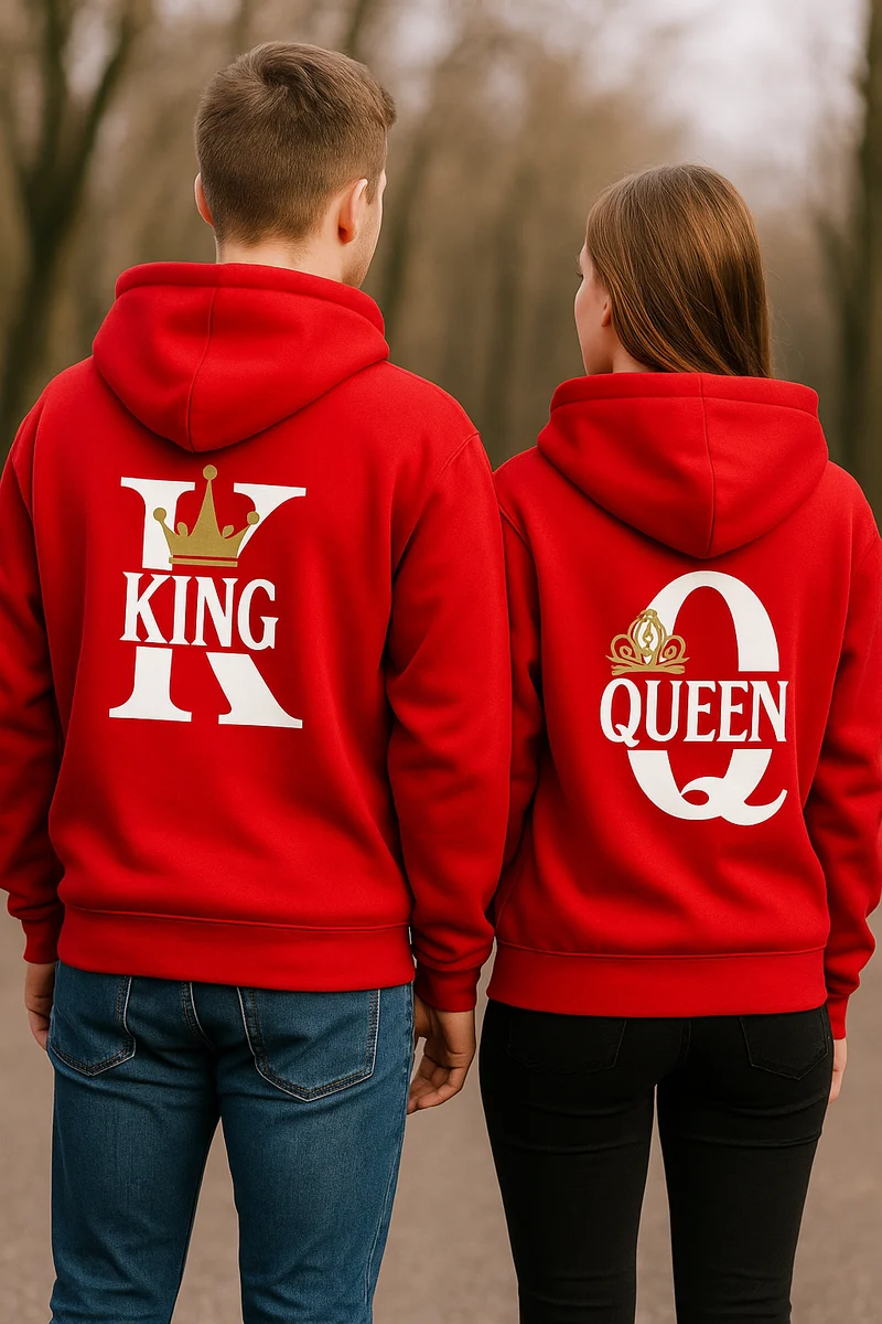 King Und Queen Hoodie Comic