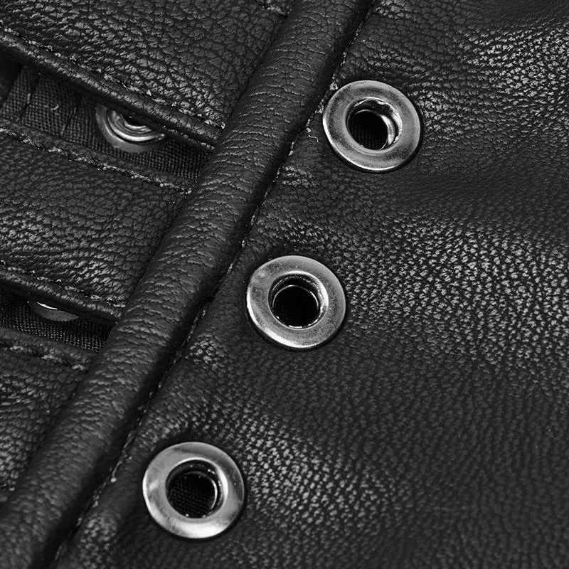 Damen Riemchen Leder Punk Gurt