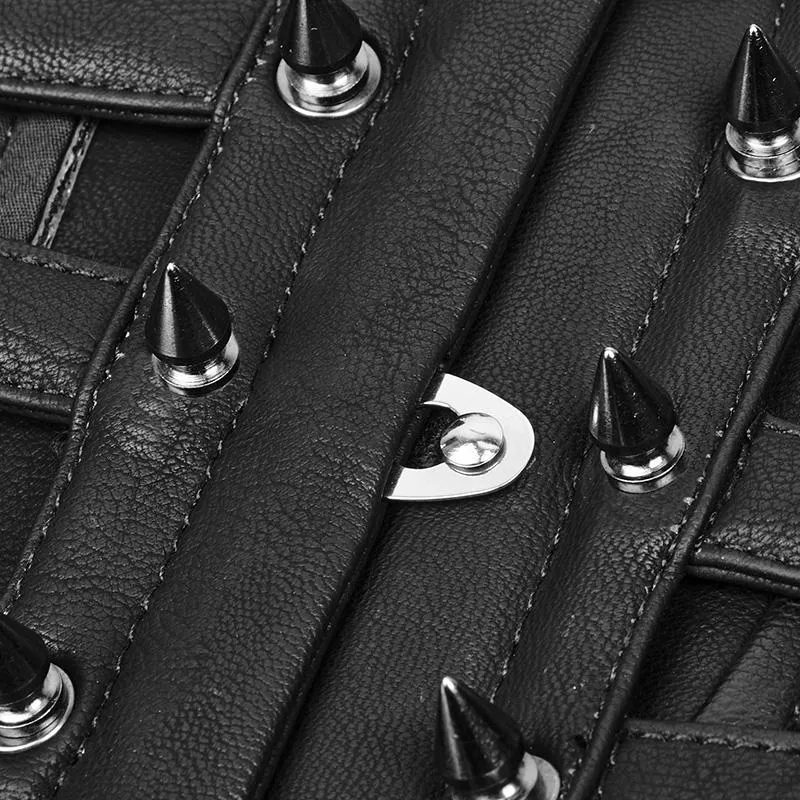 Damen Riemchen Leder Punk Gurt