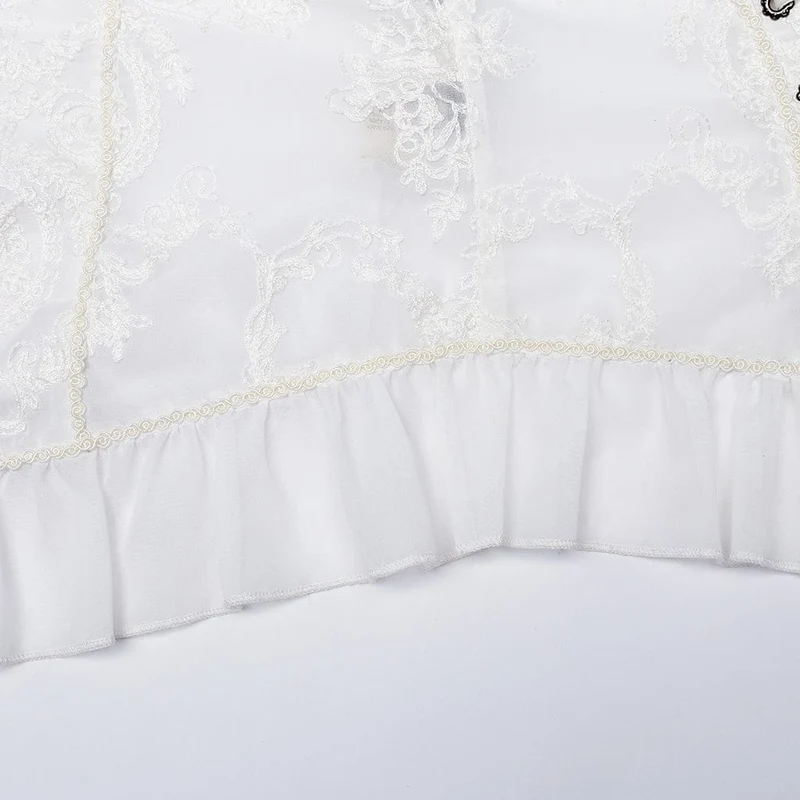 Gothic Damenhemd mit Puffärmeln