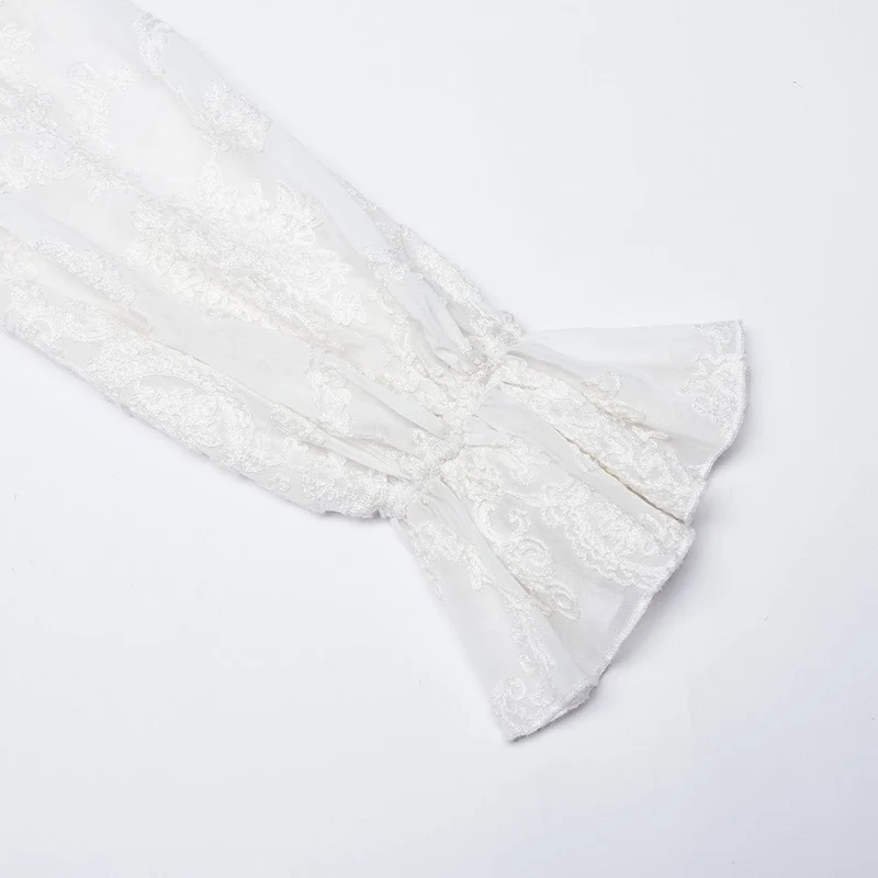 Gothic Damenhemd mit Puffärmeln