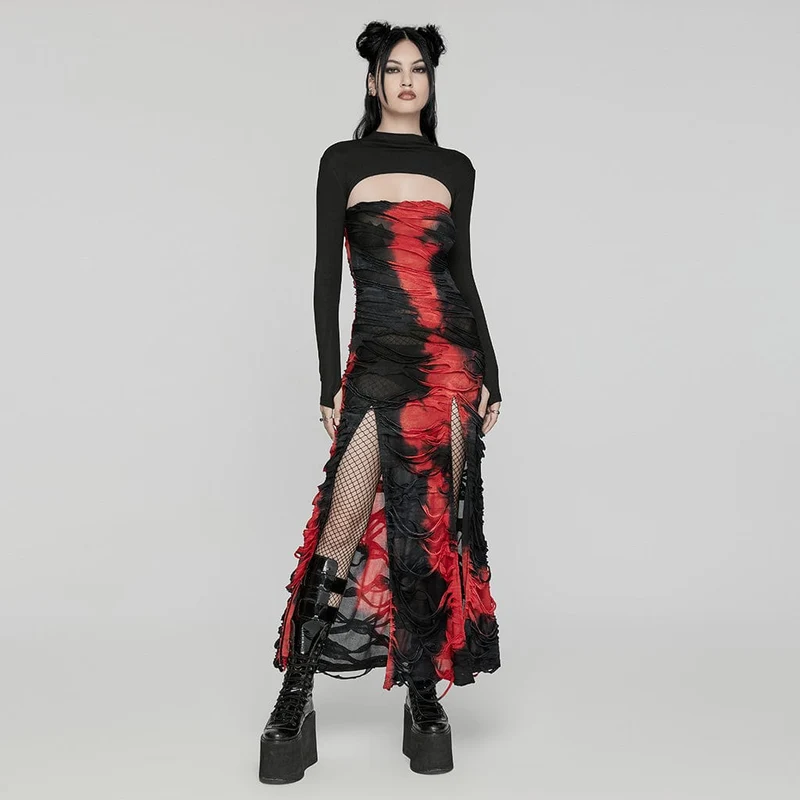 Punk-Umhang in Volltonfarbe für Damen