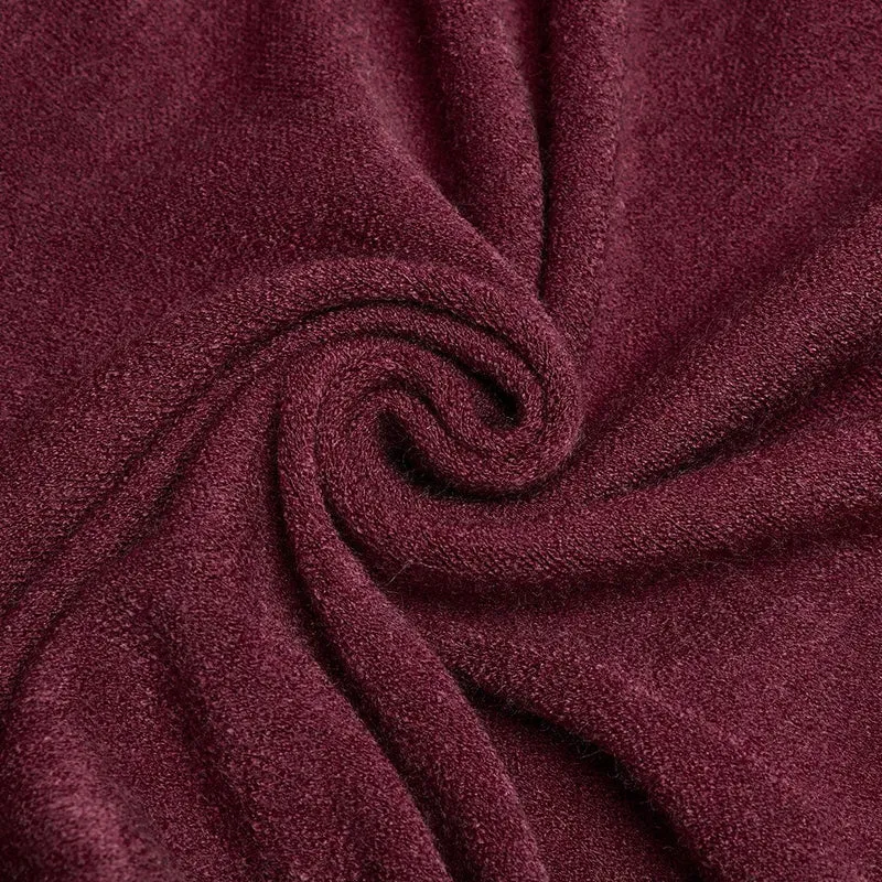 Gothic Flauschiger Wintermantel mit Kapuze für Damen Rot