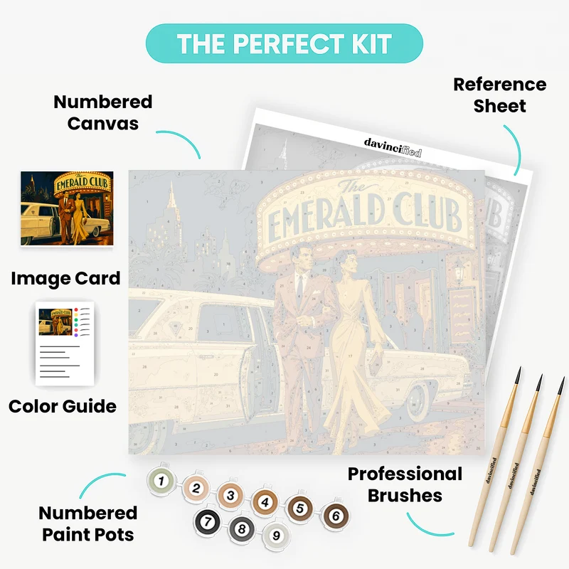 Emerald Club Nightlife - Paint by Numbers Kit