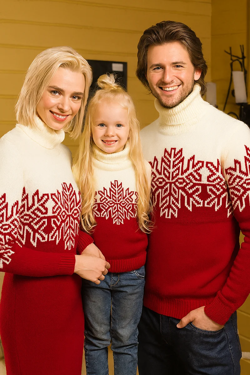 Weihnachtspullover Schneeflocke
