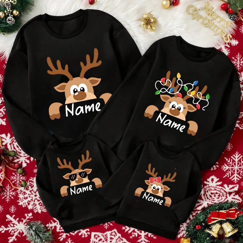 Weihnachtspullover Familie Personalisiert