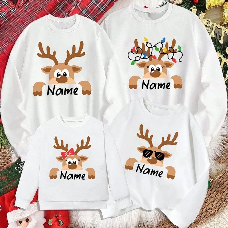 Weihnachtspullover Familie Personalisiert