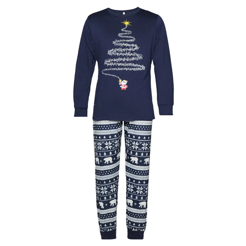 Weihnachtspyjama mit Tannenbaum für Paare