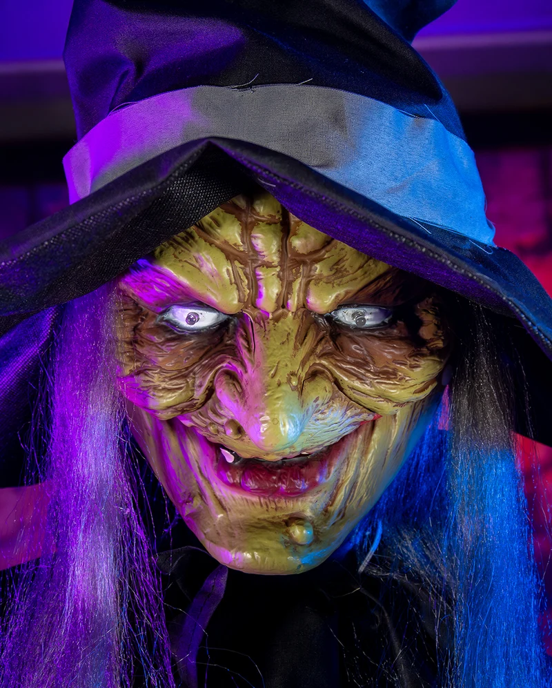 Belladonna the Shadowbrew Witch Halloween Animatronic 198cm
