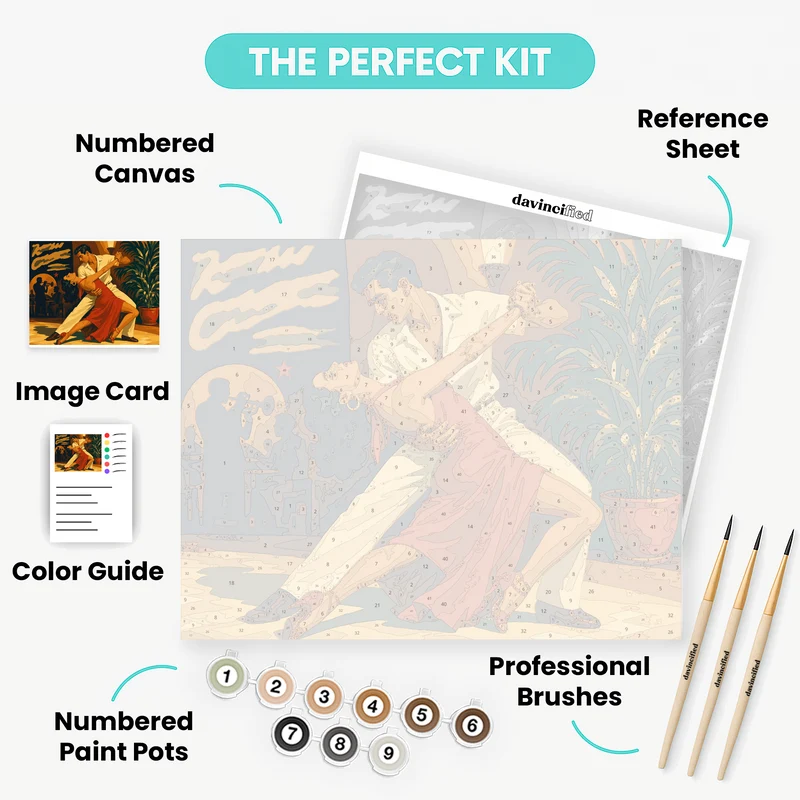 Red Dress Tango - Paint by Numbers Kit