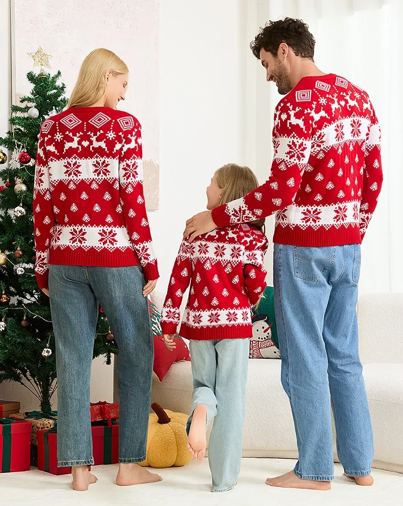Coole Weihnachtspullover Familie