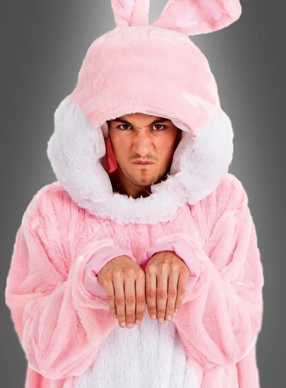Rosa Plüsch Hase für Damen oder Herren