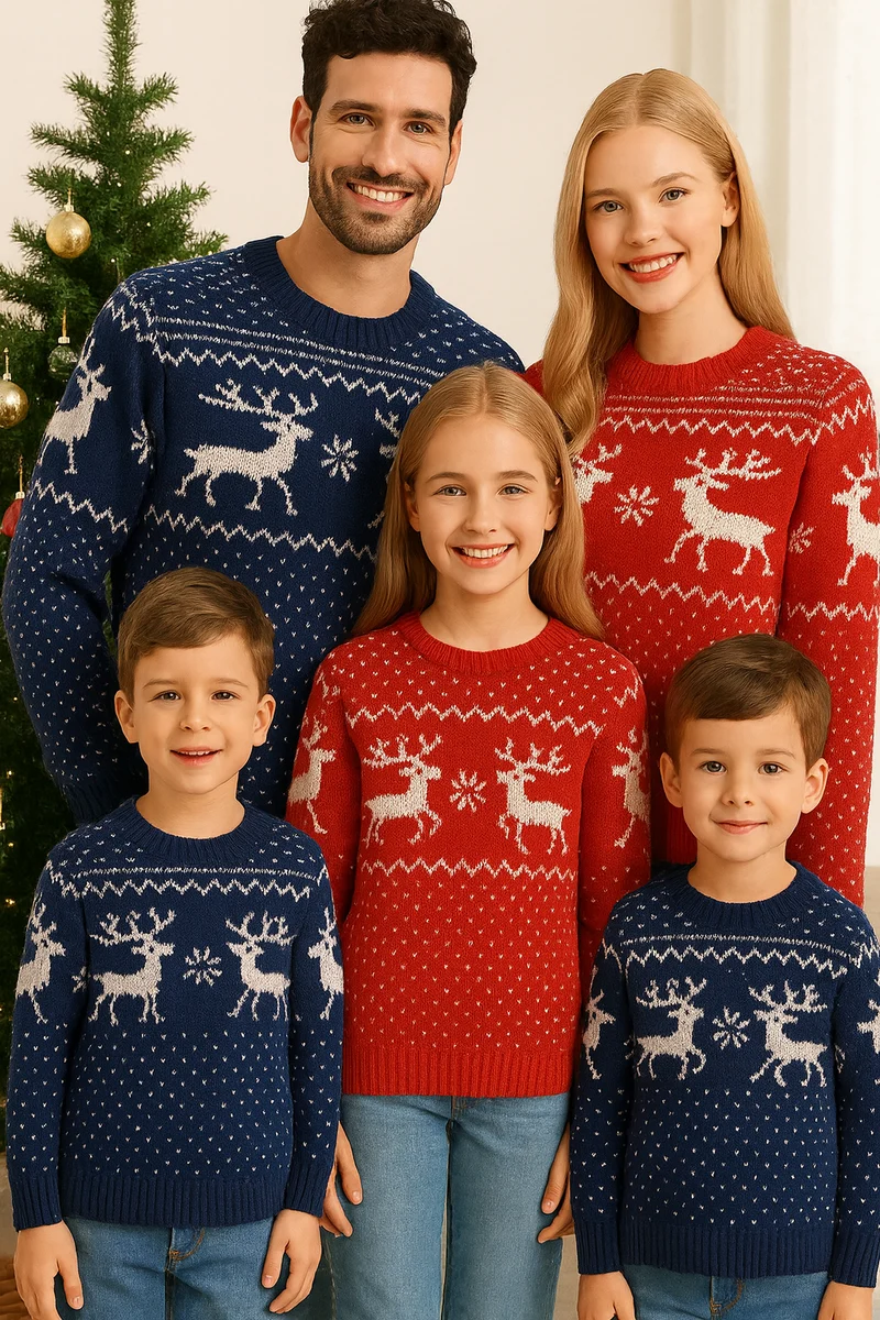 Norweger Pullover Familie