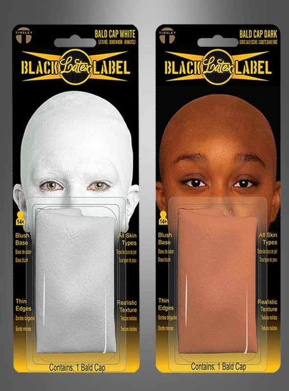 Latex Glatzenkappe FX Film Glatze Tinsley Transfers