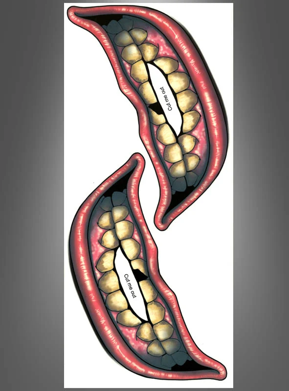 Big Mouth Tattoo Schminke