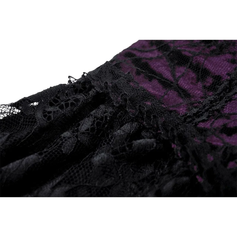 Gothic-Spitzenkleid mit Lagenlook für Damen, Abschlusskleid