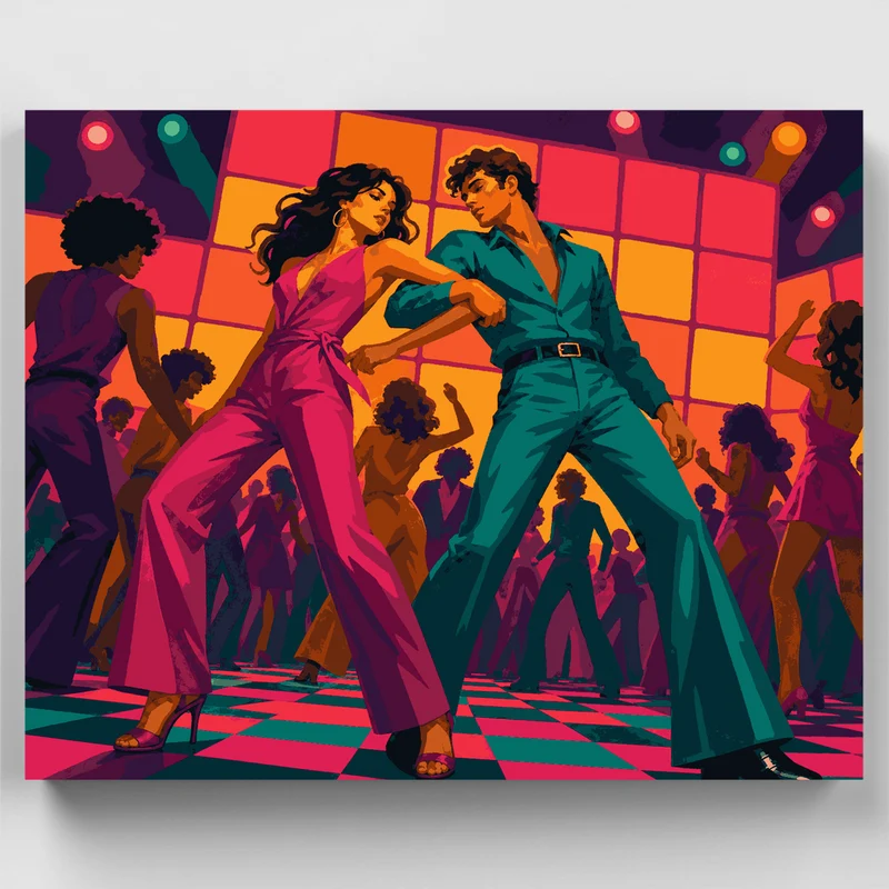 Disco Dance Duo - Paint by Numbers Kit