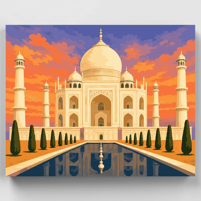 Coral Sky Ivory Dome - Paint by Numbers Kit