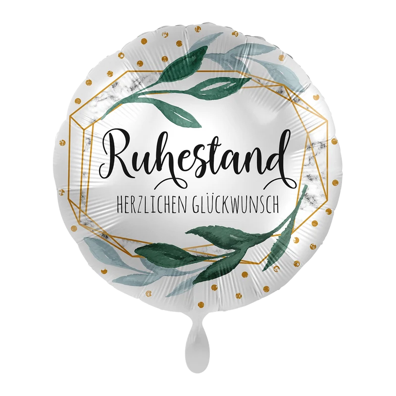 Heliumballon-Geschenk "Ruhestand Herzlichen Glückwunsch"