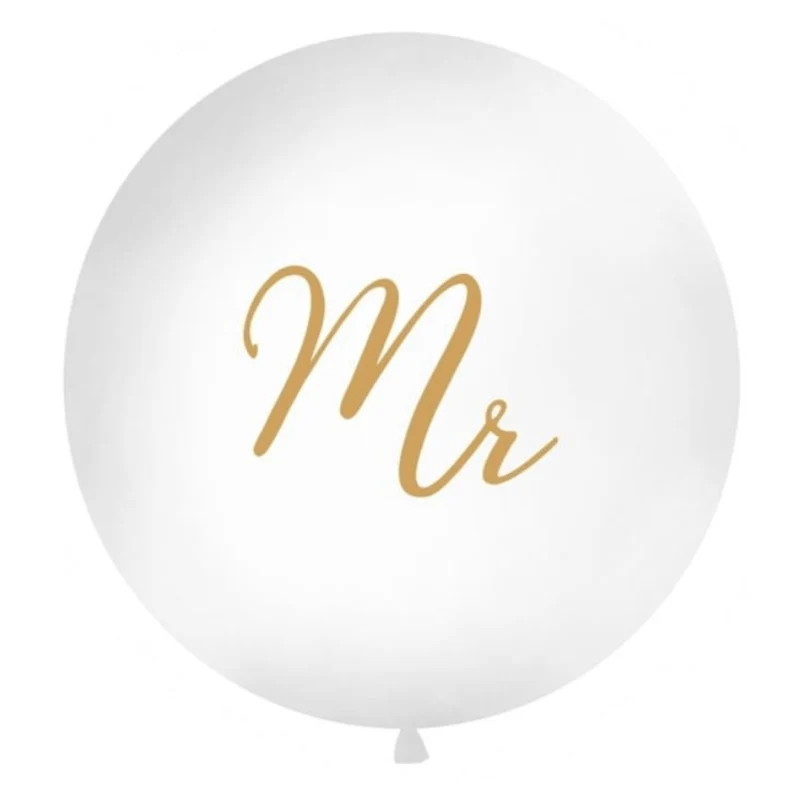 XXL Ballon Ø 1m "Mr" Gold