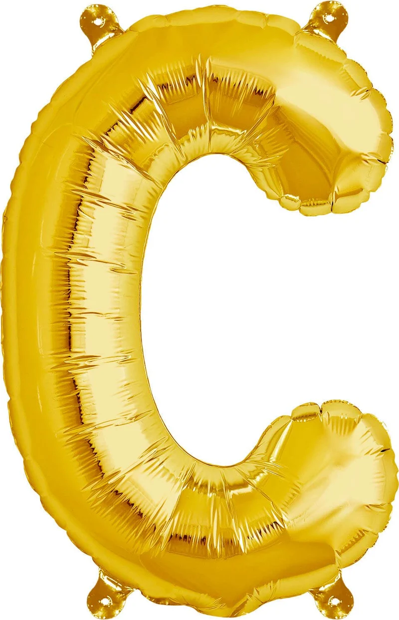 Buchstaben Ballon C Gold