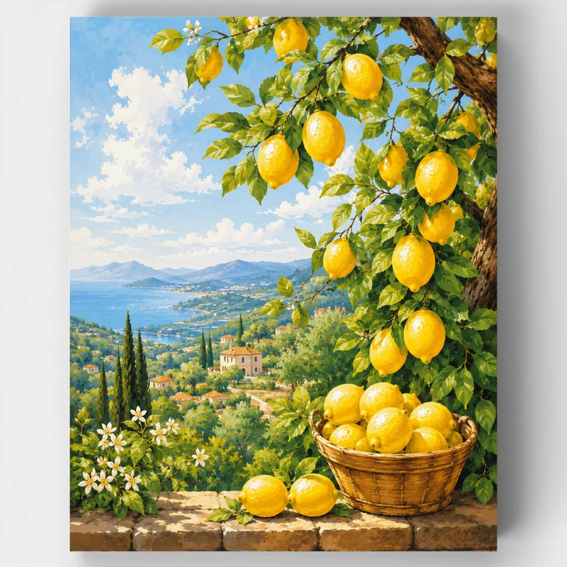 Lemon Grove Coastline - Paint by Numbers Kit