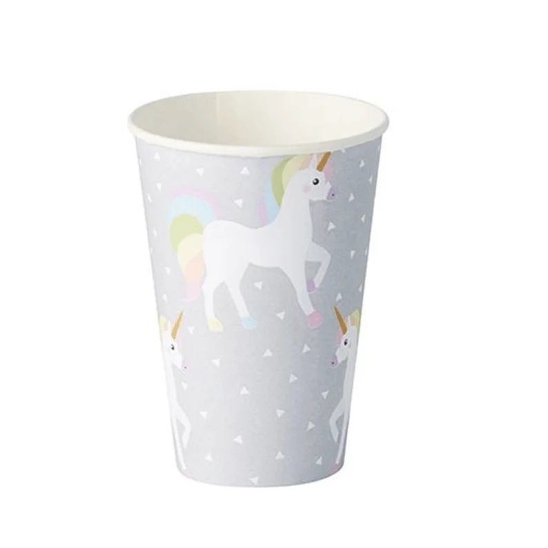 Pappbecher Einhorn 10 Stk.