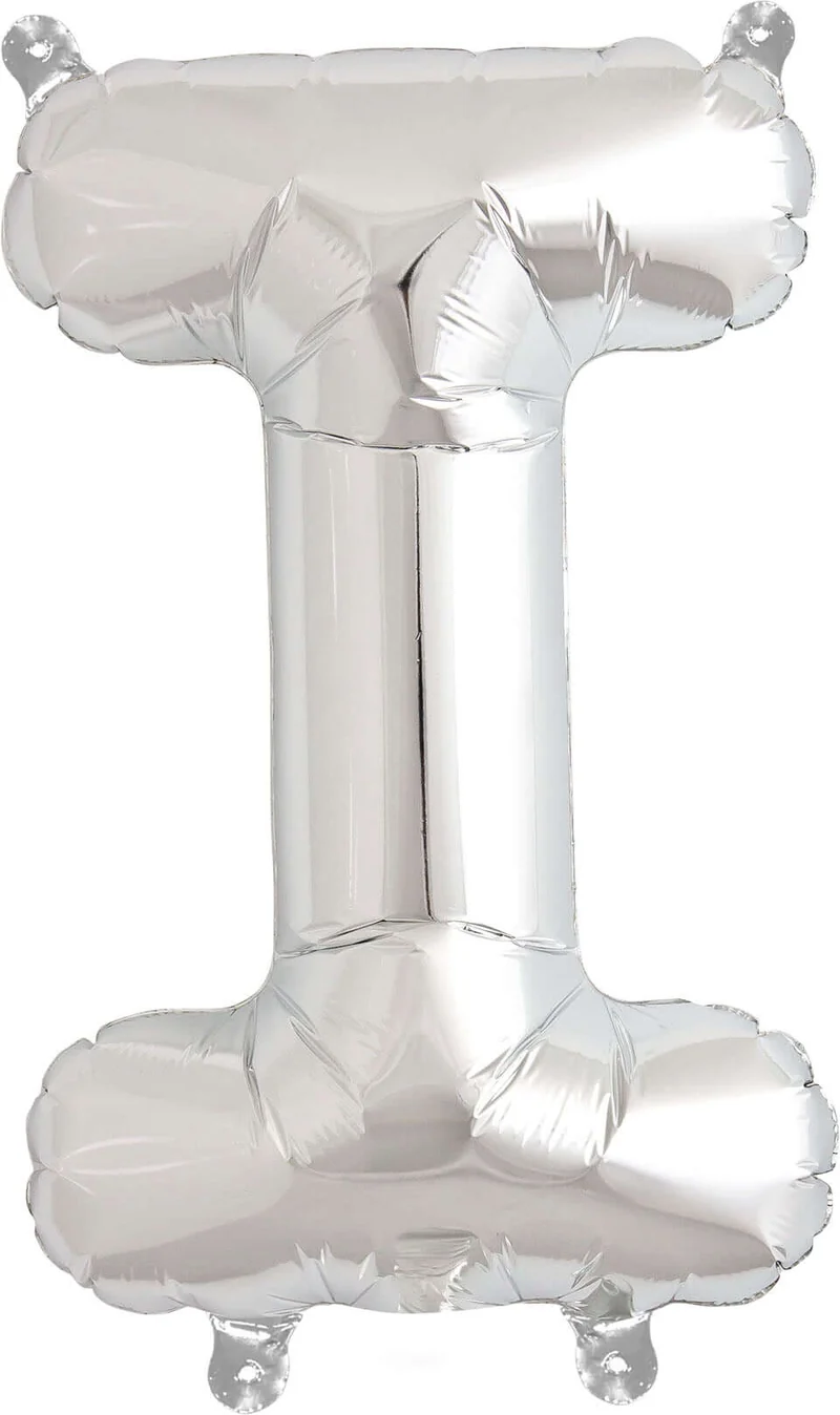 Buchstaben Ballon I Silber