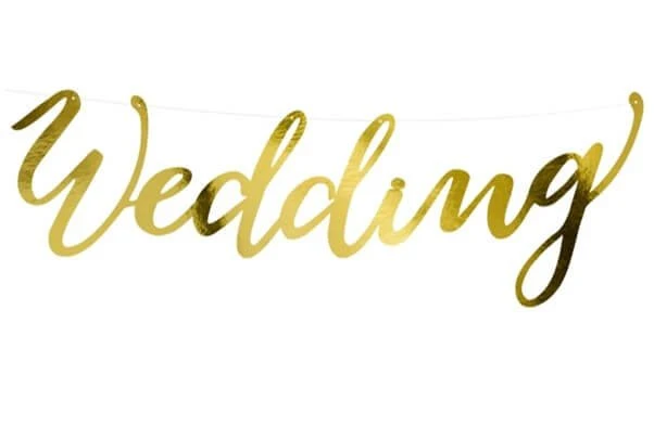 Girlande Wedding Gold