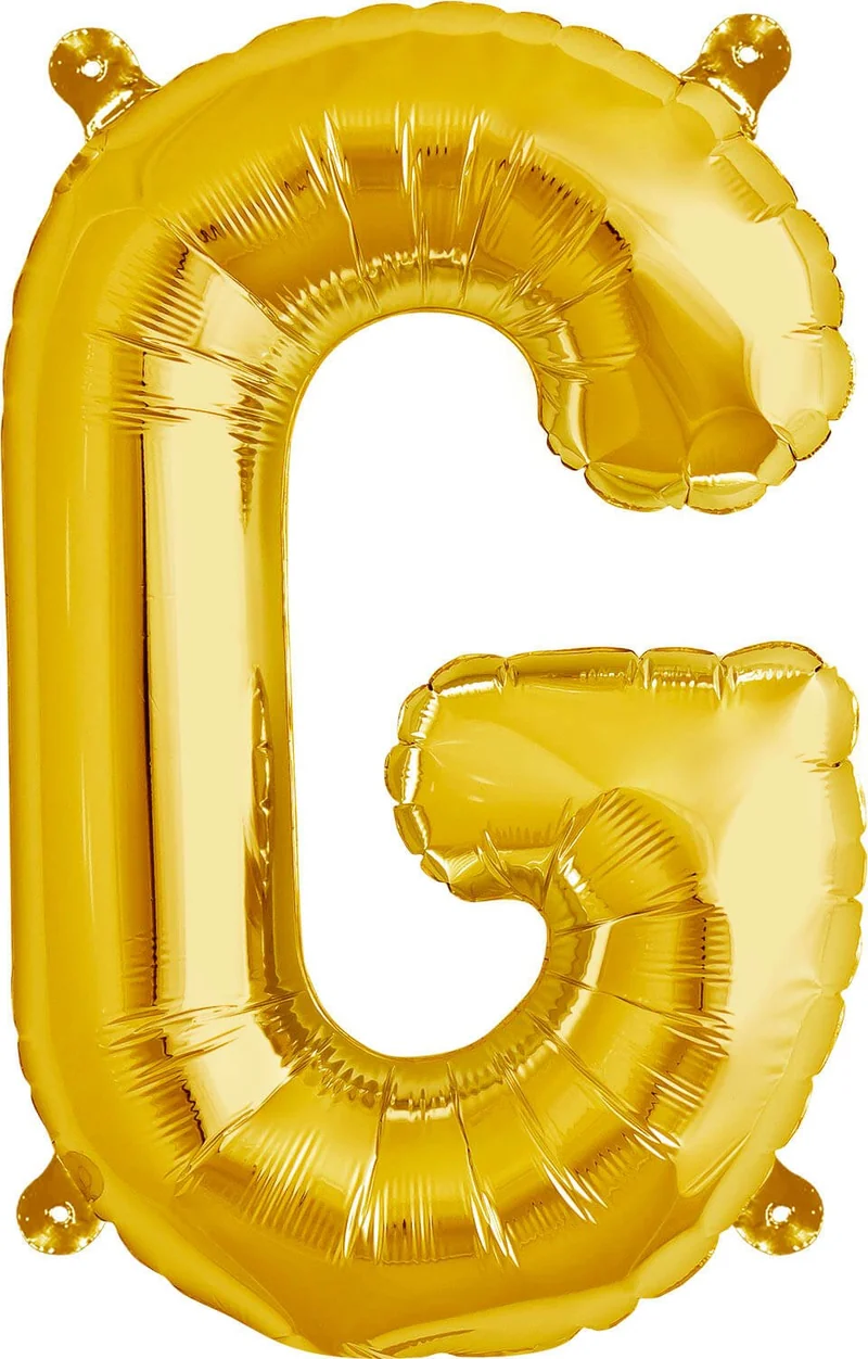 Buchstaben Ballon G Gold