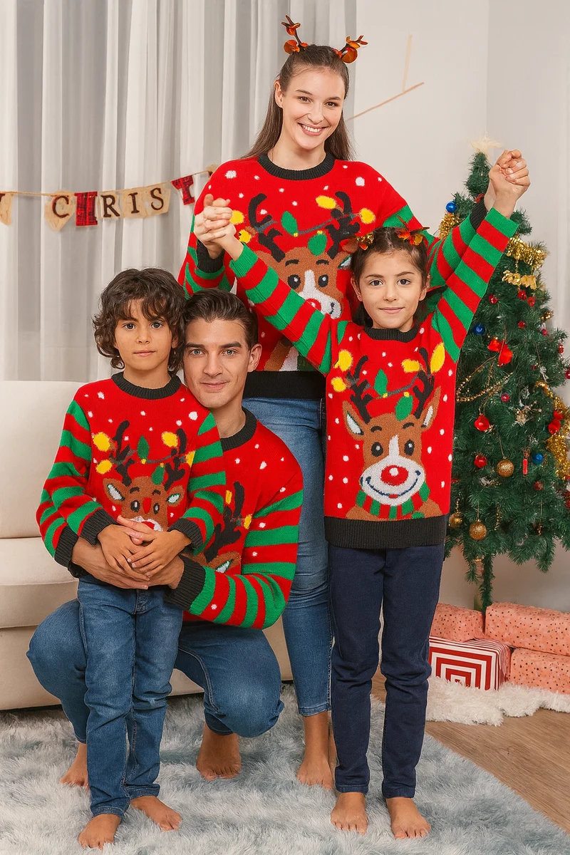 Familien Pullover 3er Set Weihnachten