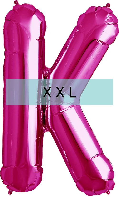 Buchstaben Ballon K XXL Pink