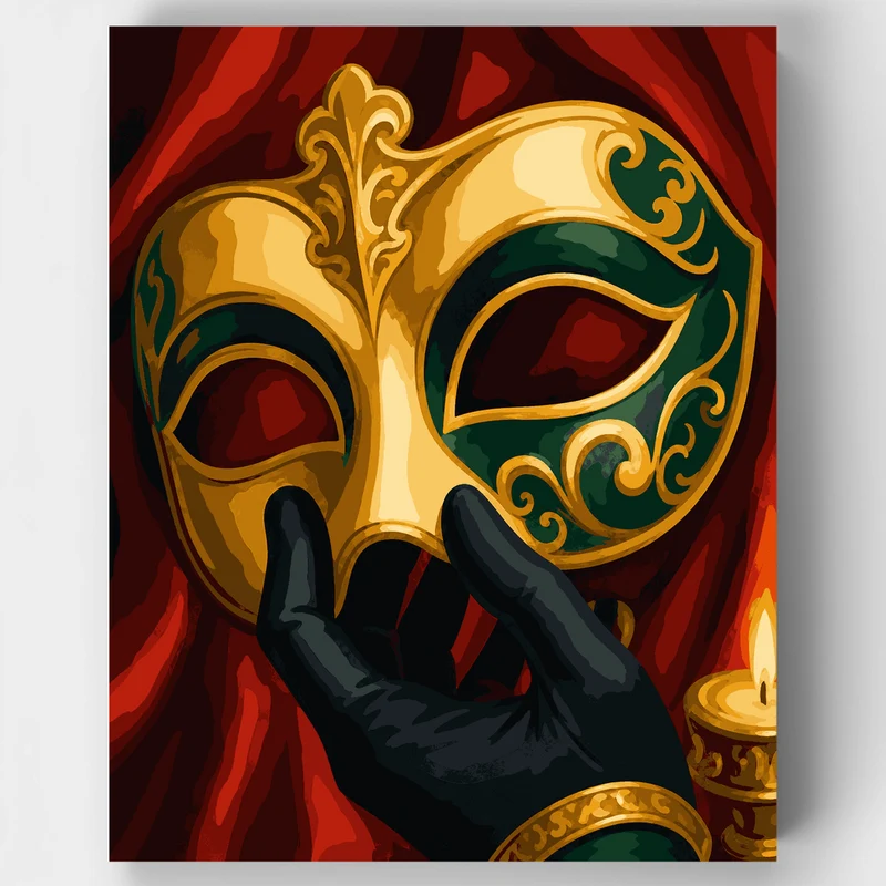 Venetian Masquerade Mask - Paint by Numbers Kit