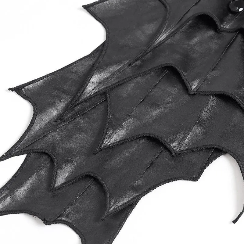 Gothic Unregelmäßige Fledermausähnliche Lagenkrawatte für Herren