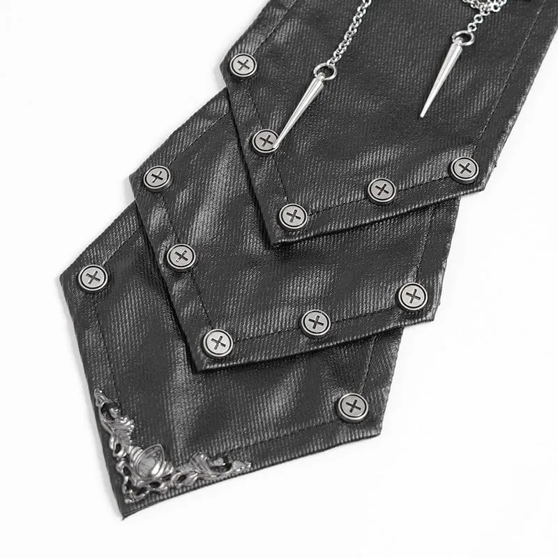 Herren Gothic Kette Splice Schnalle Choker Krawatte