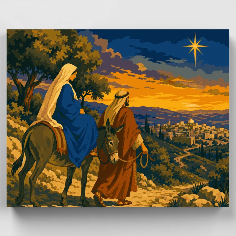 Journey to Bethlehem - Paint by Numbers Kit
