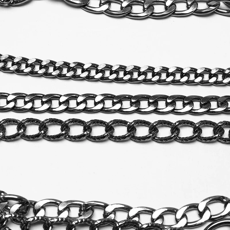 Abnehmbarer Punk-Körperharnisch mit Kette für Damen